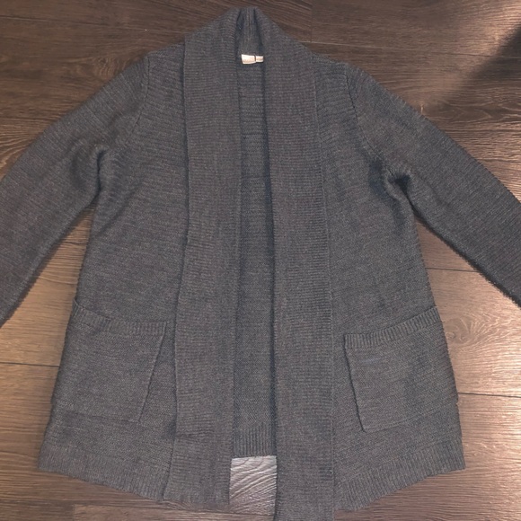 TWIK Knitted Charcoal Gray Cardigan - Picture 2 of 4